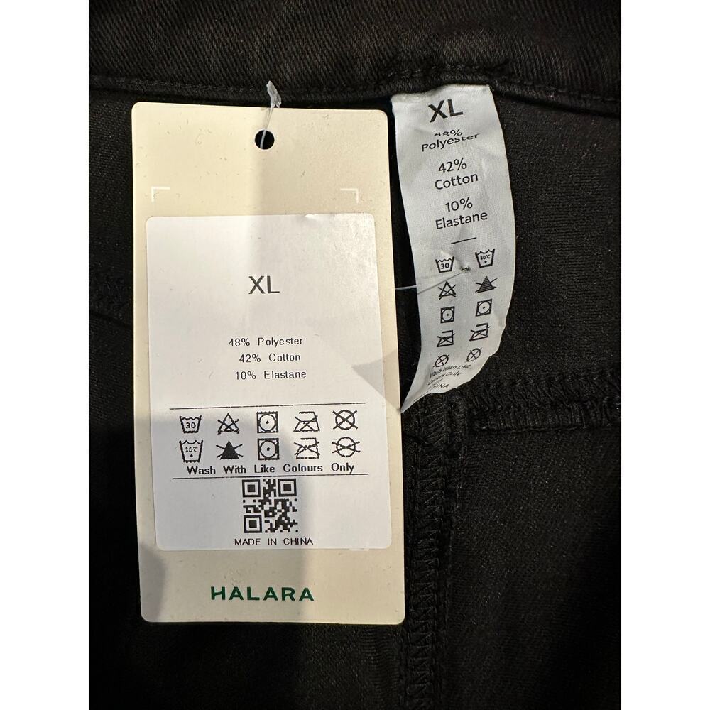 Halara Flex™ Mid Rise Button Pockets Stretchy Knit Casual Bootcut Jeans - Picture 5 of 10